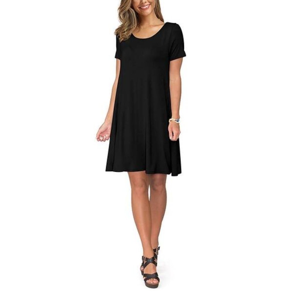 KORSIS Women's Summer Casual T Shirt Dress - Picture 2 of 12